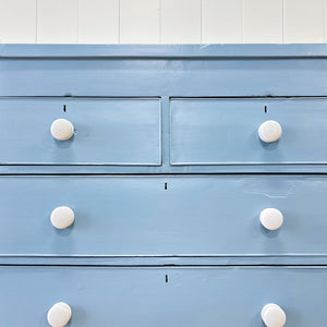 An Antique Painted Chest of Drawers Dresser