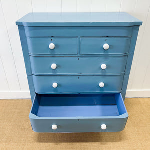 An Antique Painted Chest of Drawers Dresser