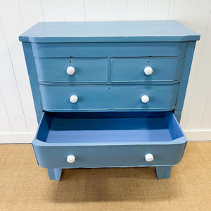 An Antique Painted Chest of Drawers Dresser