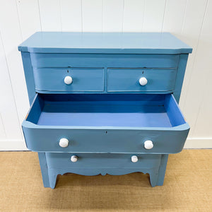 An Antique Painted Chest of Drawers Dresser