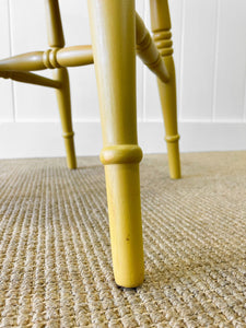 A Vintage Set of 4 Mustard Yellow Chairs