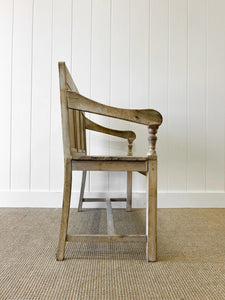 A Good 19th Century English Bleached Oak Settle