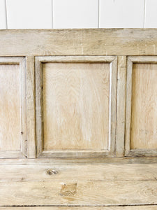 A Good 19th Century English Bleached Oak Settle