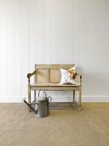 A Good 19th Century English Bleached Oak Settle