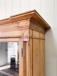 A 19th Century English Pine Bookcase Cabinet or Hutch