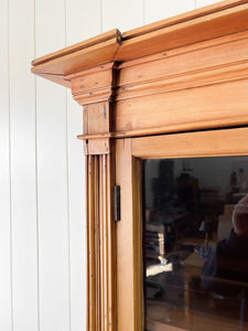 A 19th Century English Pine Bookcase Cabinet or Hutch