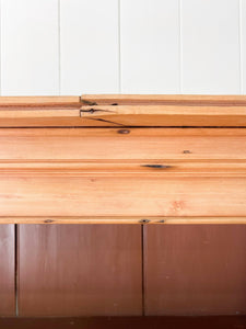 A 19th Century English Pine Bookcase Cabinet or Hutch