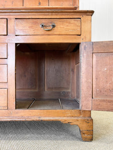 An Extravagant 19th Century Pine Welsh Dresser or Cupboard