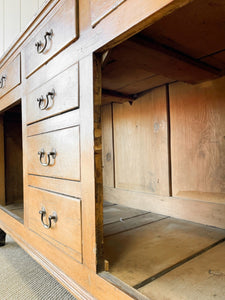 An Extravagant 19th Century Pine Welsh Dresser or Cupboard
