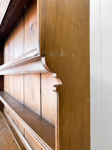 An Extravagant 19th Century Pine Welsh Dresser or Cupboard