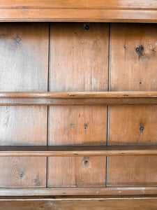 An Extravagant 19th Century Pine Welsh Dresser or Cupboard