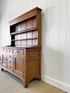 An Extravagant 19th Century Pine Welsh Dresser or Cupboard