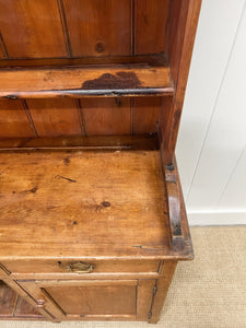 A Early 19th Century Pine Welsh Dresser or Cupboard