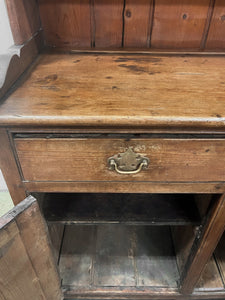 A Early 19th Century Pine Welsh Dresser or Cupboard