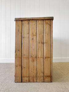 An Antique English Pine Sideboard c1890