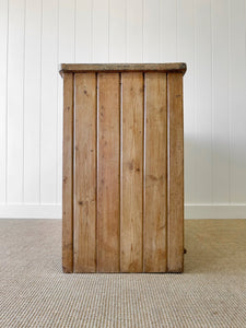 An Antique English Pine Sideboard c1890