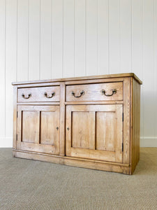 An Antique English Pine Sideboard c1890