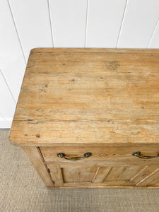 An Antique English Pine Sideboard c1890