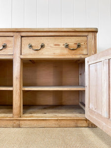 An Antique English Pine Sideboard c1890