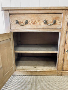 An Antique English Pine Sideboard c1890