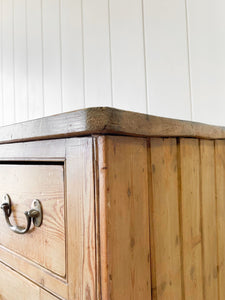 An Antique English Pine Sideboard c1890