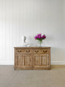 An Antique English Pine Sideboard c1890