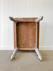 A Vintage English Country Pine Waxed 4ft Dining Farmhouse Table