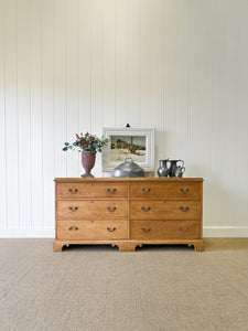 A 19th Century English Bank of Drawers Sideboard