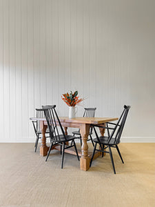 English Country Pine Waxed 5ft Refectory Style Table