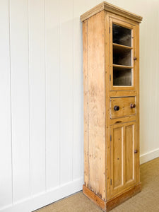A Narrow English 19th Century Chimney Cupboard