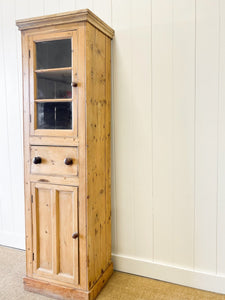 A Narrow English 19th Century Chimney Cupboard