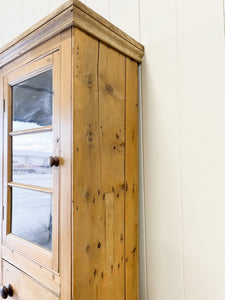 A Narrow English 19th Century Chimney Cupboard
