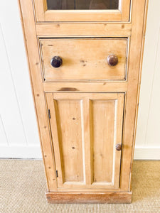 A Narrow English 19th Century Chimney Cupboard