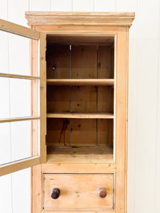 A Narrow English 19th Century Chimney Cupboard