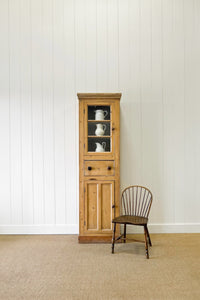 A Narrow English 19th Century Chimney Cupboard