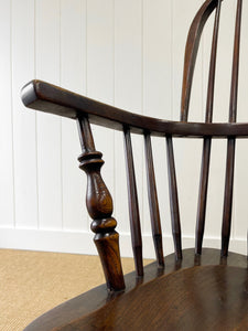 A 19th Century Elm & Beech Windsor High Back Armchair