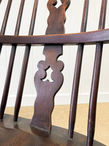 A 19th Century Elm & Beech Windsor High Back Armchair