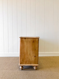 A Rustic Antique English Pine Chest of Drawers Dresser c1890