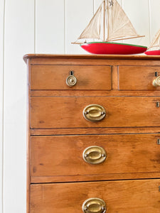 A English Chest of Drawers Dresser c1890