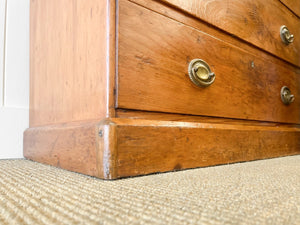 A English Chest of Drawers Dresser c1890