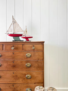 A English Chest of Drawers Dresser c1890