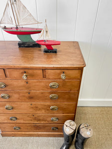 A English Chest of Drawers Dresser c1890