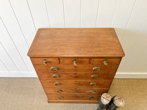 A English Chest of Drawers Dresser c1890