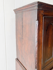 An Exceptional Early 19th Century English Oak Linen Press Housekeepers Cupboard