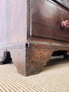 An Exceptional Early 19th Century English Oak Linen Press Housekeepers Cupboard