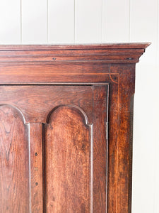 An Exceptional Early 19th Century English Oak Linen Press Housekeepers Cupboard
