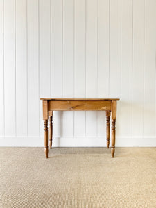 An English Country Pine Console Table