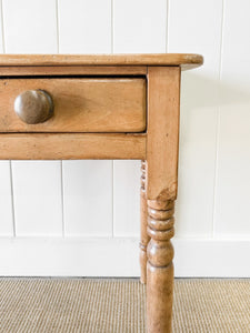 An English Country Pine Console Table