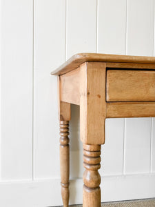 An English Country Pine Console Table