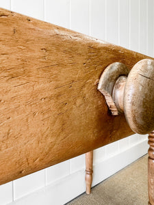 An English Country Pine Console Table